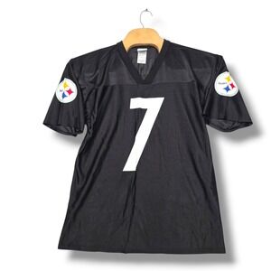 Ben Roethlisberger Pittsburgh Steelers Jersey Mens Medium NFL Team Apparel Black